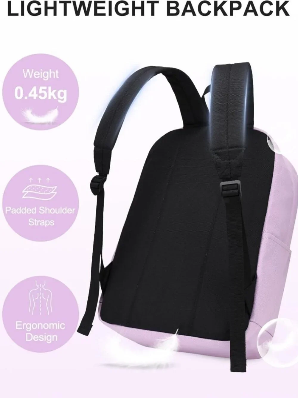 Stylish Orchid Medium Daypack Backpack | Lightweight, Durable, Perfect for